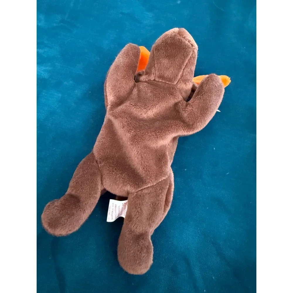 Ty Beanie Babies Lot Bucky Beaver Squealer Pig Chocolate Moose Twigs Giraffe PVC